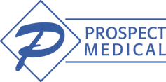 Prospect Medical logo in blue