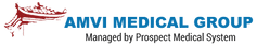 AMVI Medical Group logo with red design
